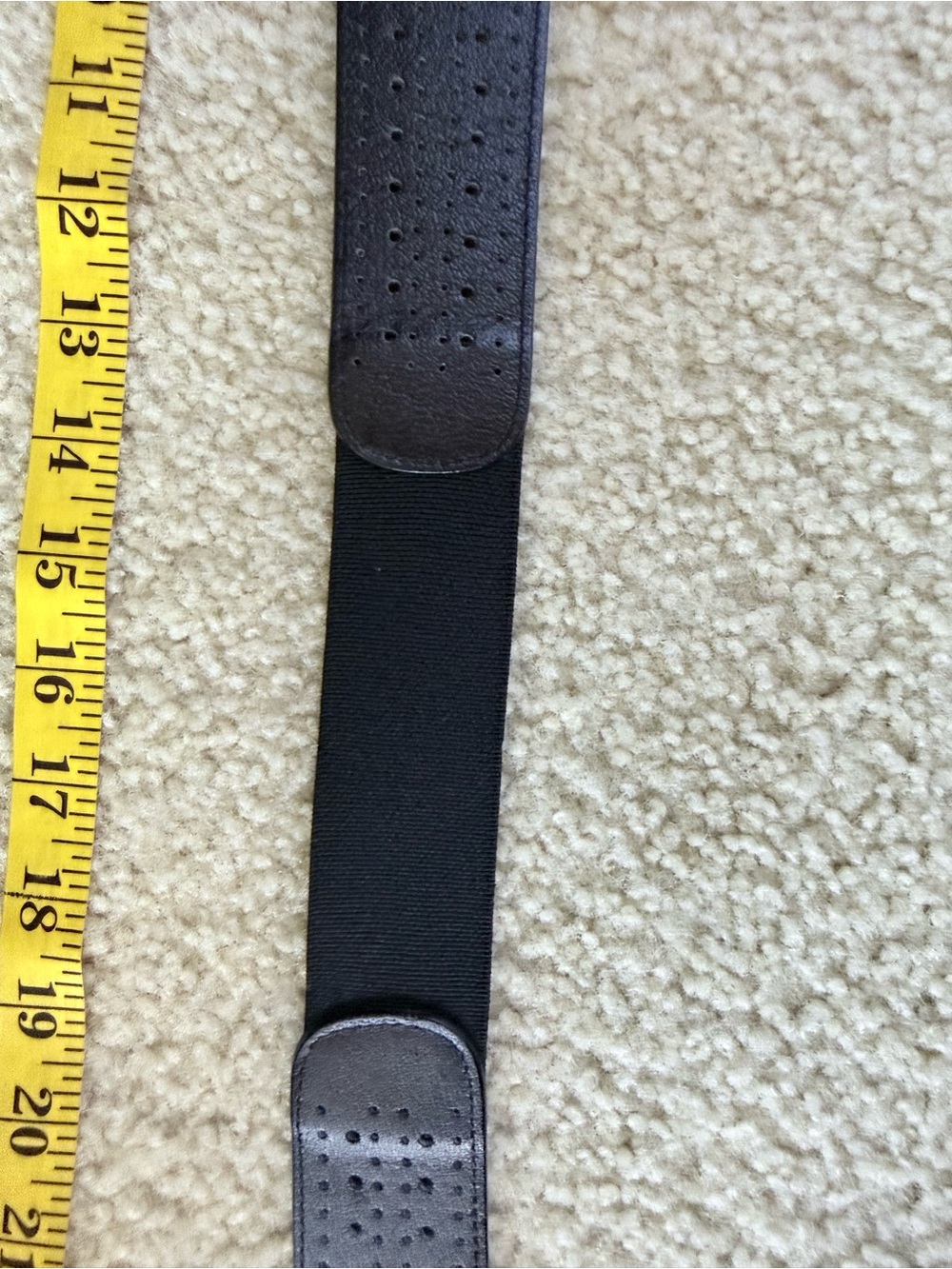 Anthropologie Black Wide Double Buckle Corset Elastic Waist Belt M/L - Picture 10 of 10